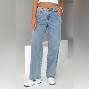 Princess Polly cargo denim jeans - size US 4